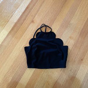 Black crop top